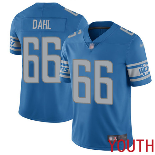 Detroit Lions Limited Blue Youth Joe Dahl Home Jersey NFL Football #66 Vapor Untouchable->youth nfl jersey->Youth Jersey